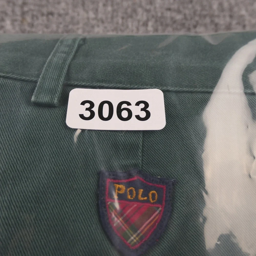 Vintage 90s Polo Ralph Lauren Golf Pants Mens 36x30 Green Pleated Chino USA Made